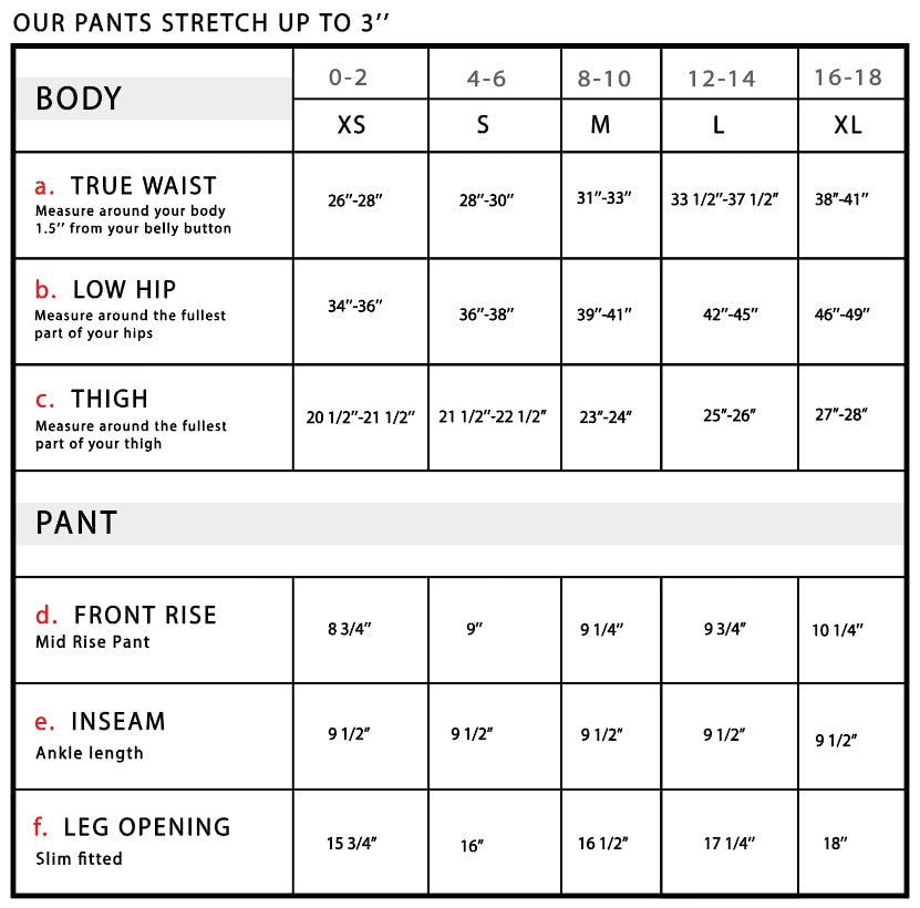 Apiedi Cargo Shorts Size Chart