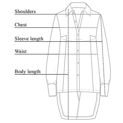 Arleene Poplin Tunic Size Chart
