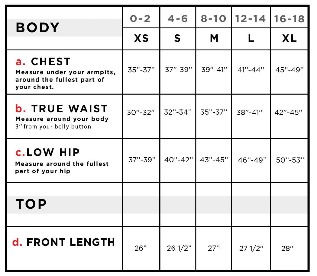 Ashanti Asymmetrical Zip-Front Jacket Size Chart