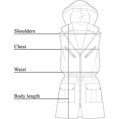Bella Vest Size Chart