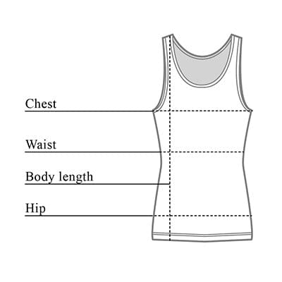 Bri Tank Top Size Chart