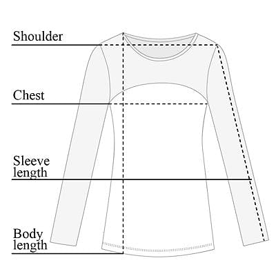 Fall Budah Mesh Top Size Chart