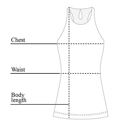 Cami Wrinkle Free Travel Tank Size Chart