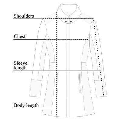 City Slick Jacket Size Chart
