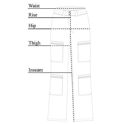 Fiora Cargo Pant Size Chart