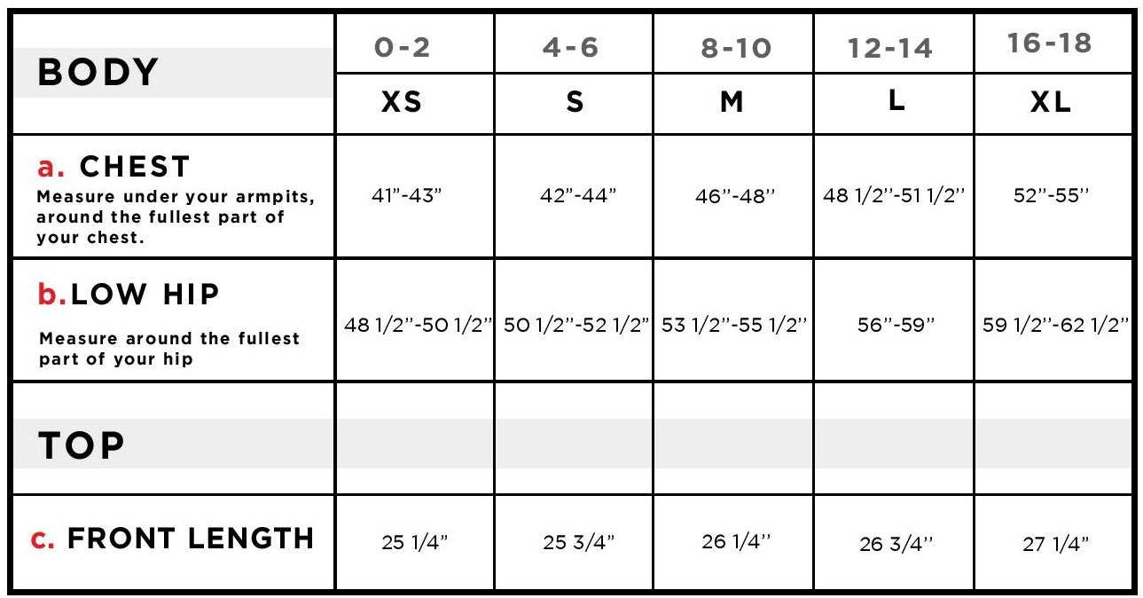 Gia Relaxed Fit Hoodie Jacket Size Chart
