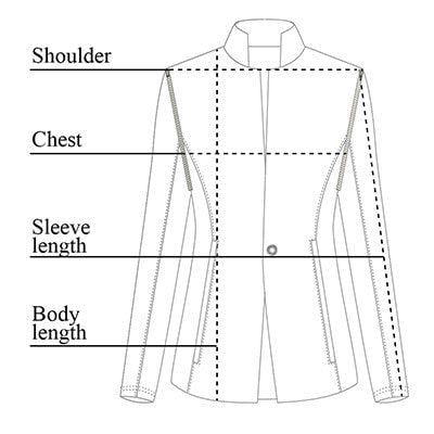 Juni Convertible Blazer Size Chart