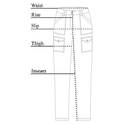 Kate Embossed Python Cargo Pant Size Chart