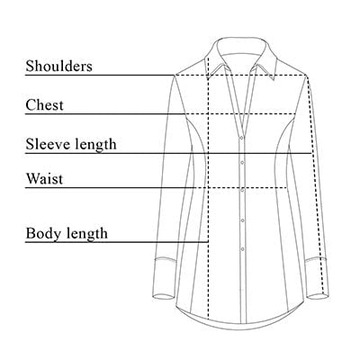 Nessa Mesh Shirt Size Chart