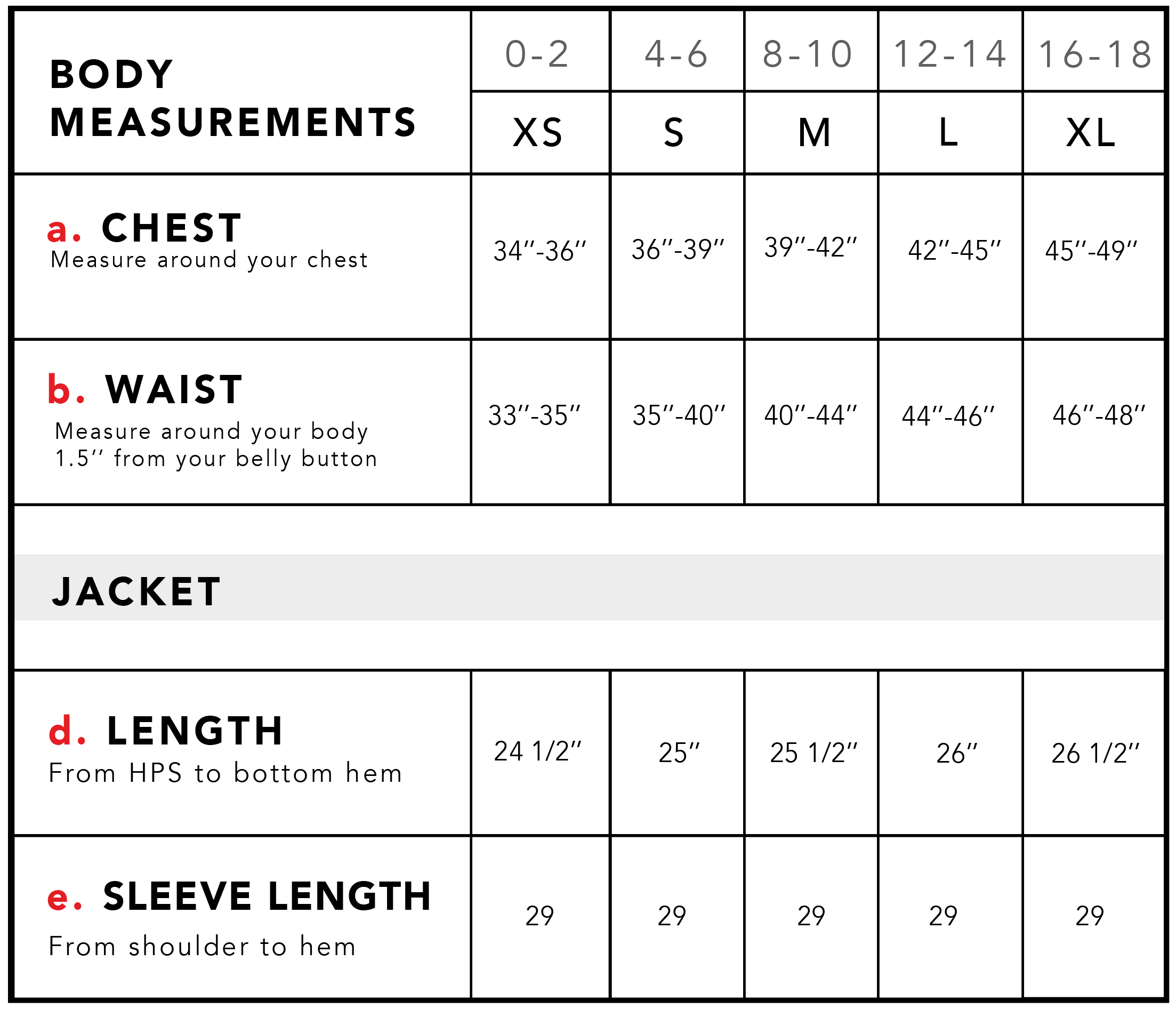 Suzie Cashmere Hoodie Size Chart