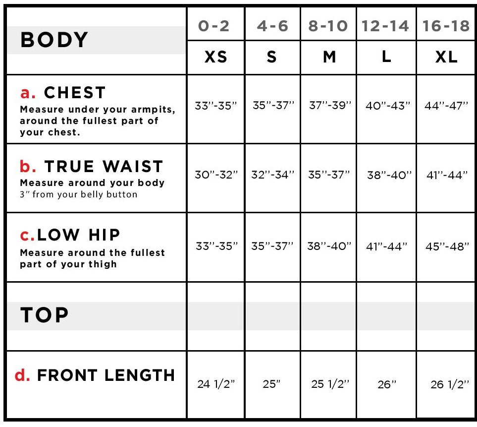 Shana Lightweight Cargo Jacket Size Chart