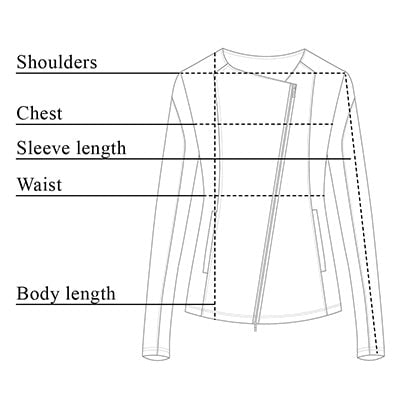 Sloane Mesh Moto Jacket Size Chart