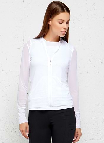 What to Wear to a Spa The Bailey Mesh Jacket