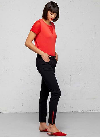 Mandy Skinny Zipper Pant