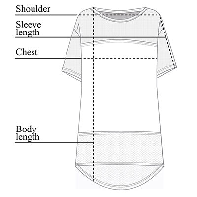Misha Tunic Size Chart