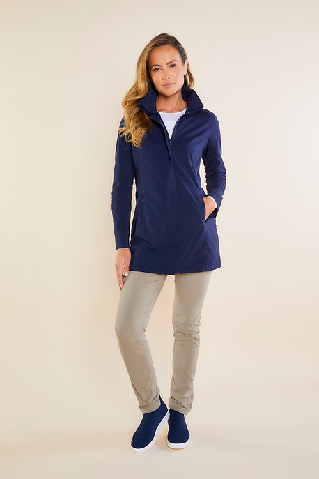 Navy || City Slick Honiara Long Jacket
