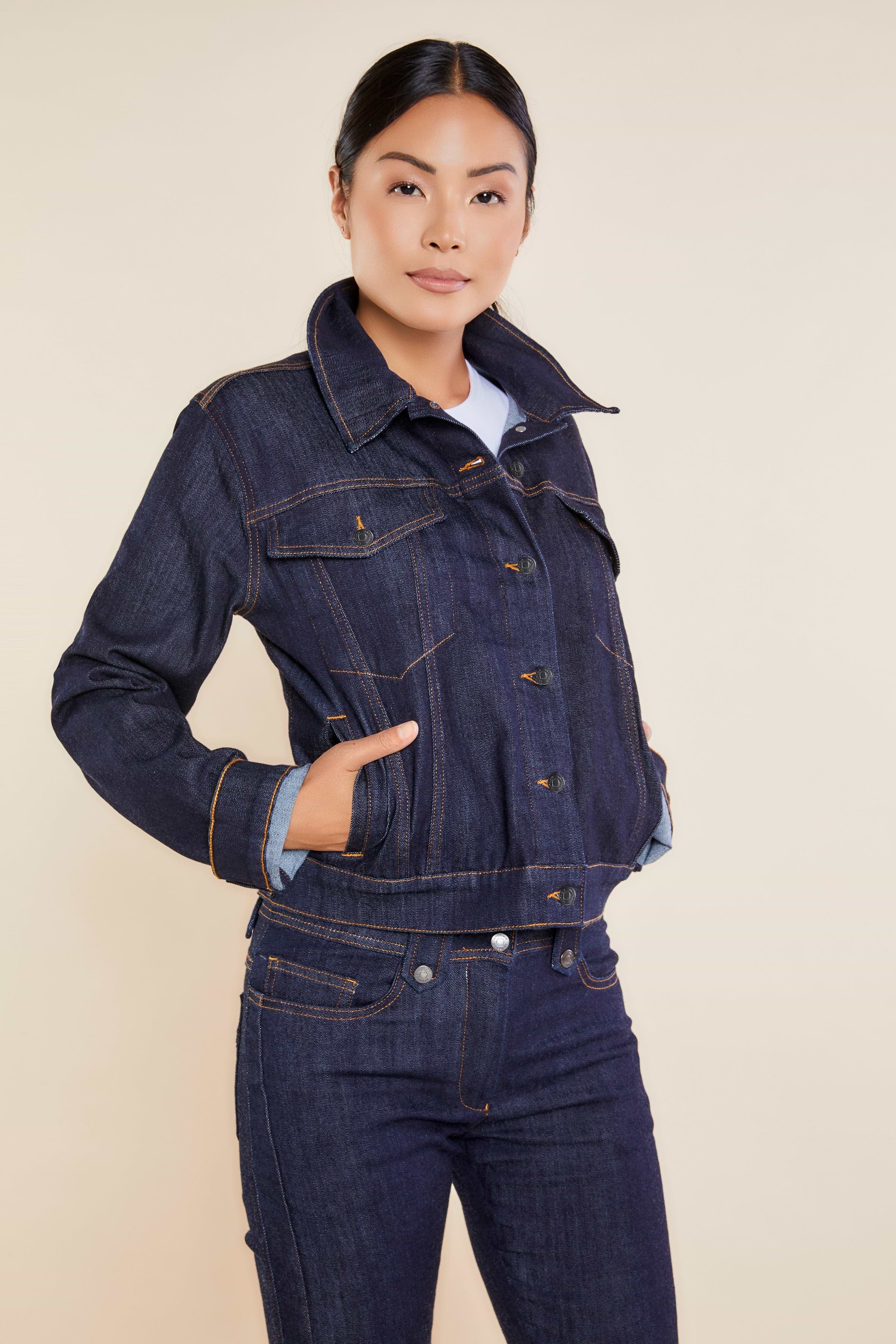Dark Wash Denim || Yulia Denim Jacket