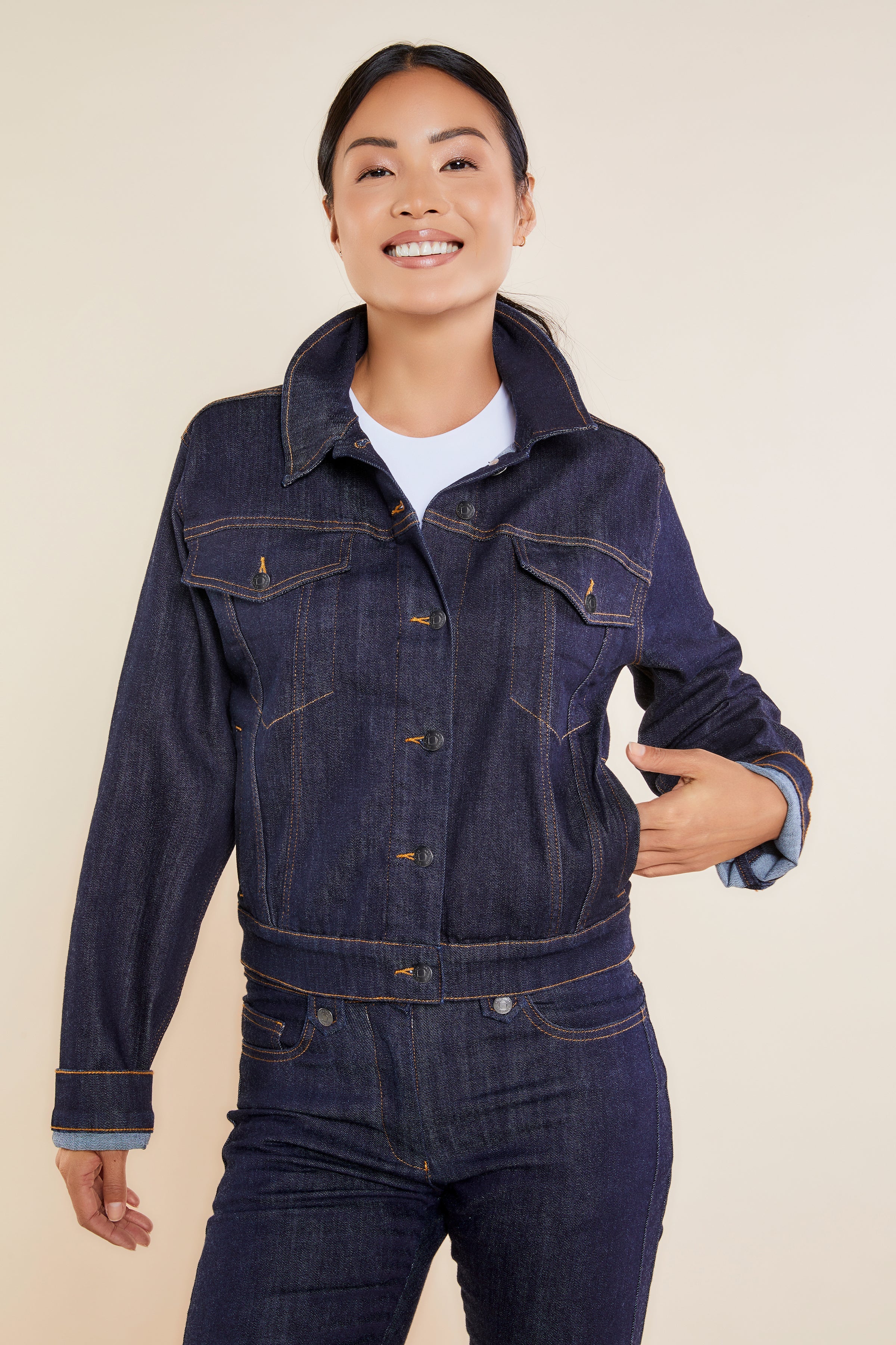 Dark Wash Denim || Yulia Denim Jacket