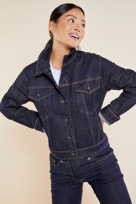 Dark Wash Denim || Yulia Denim Jacket
