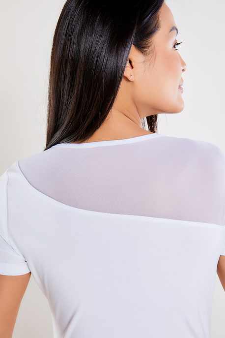 White || Betty Asymmetrical Top