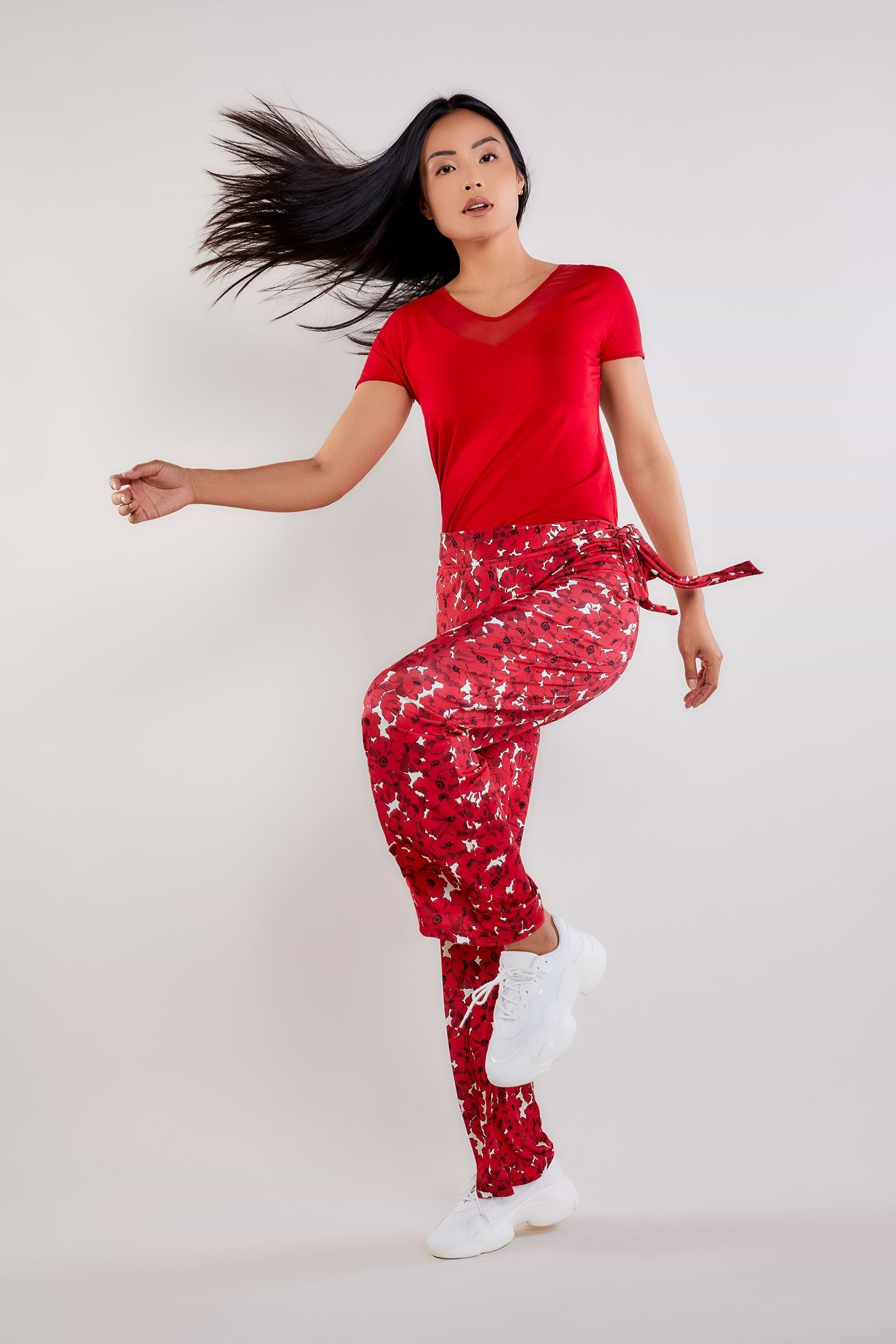Atomic Red || Chiara Short Sleeve