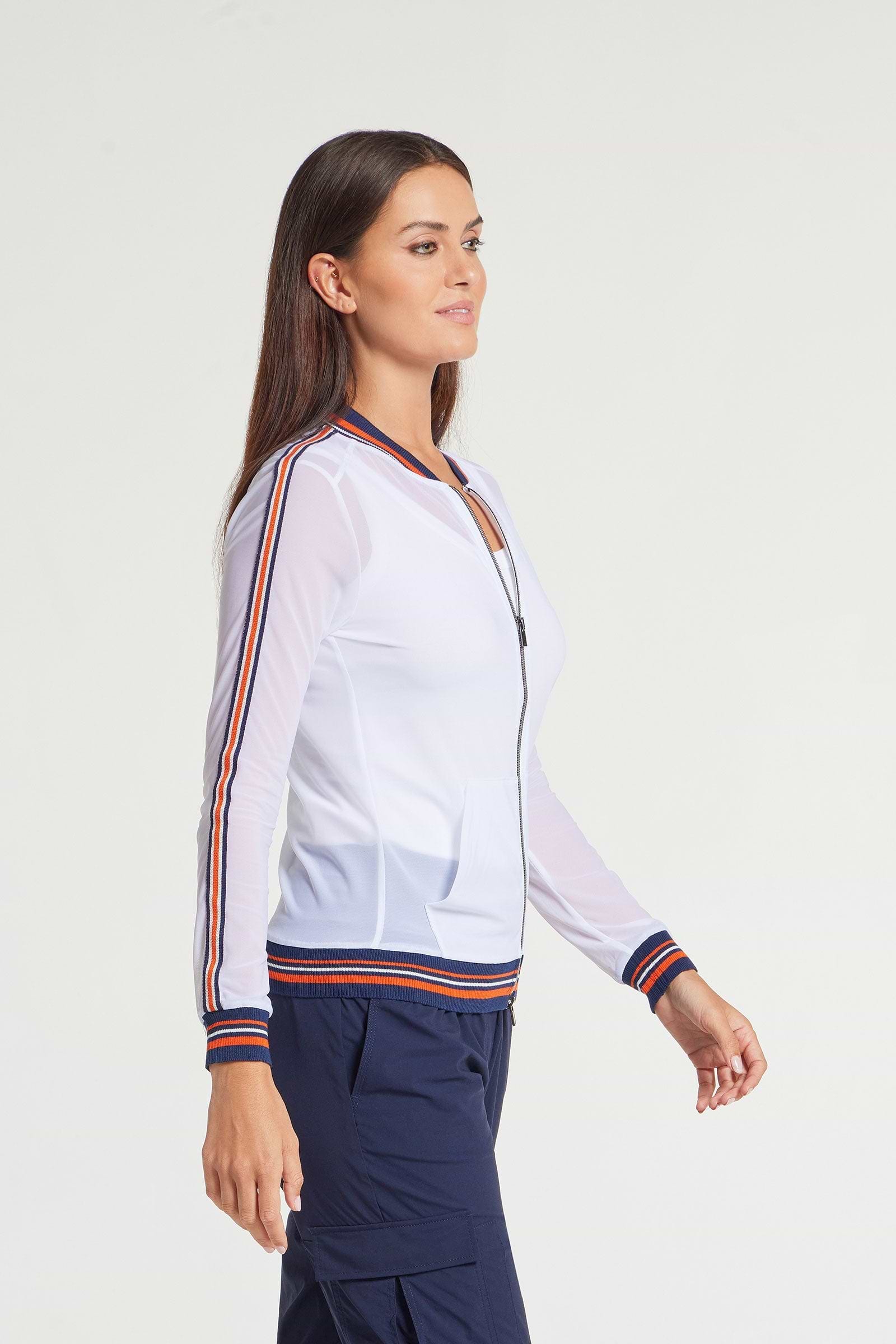 White|| Monica Mesh Jacket