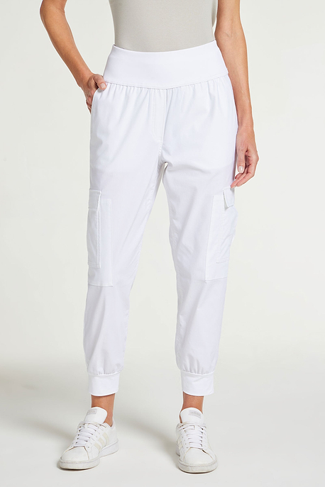 White|| Amrita Saira Cargo Joggers