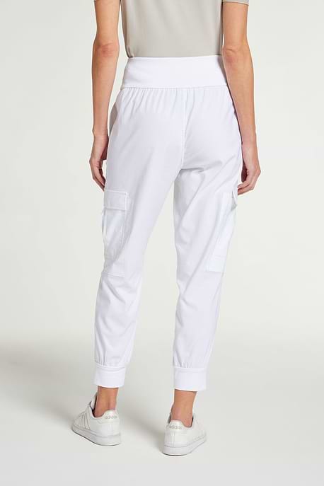 White|| Amrita Saira Cargo Joggers