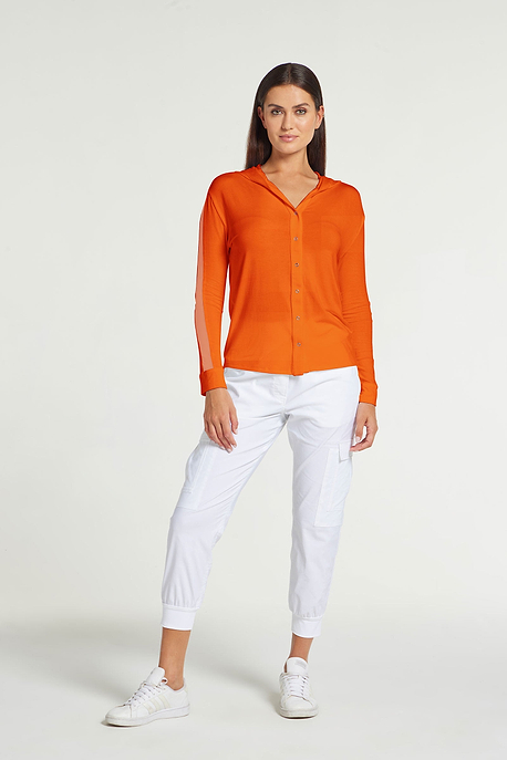 Orange|| Tracy Hooded Jacket
