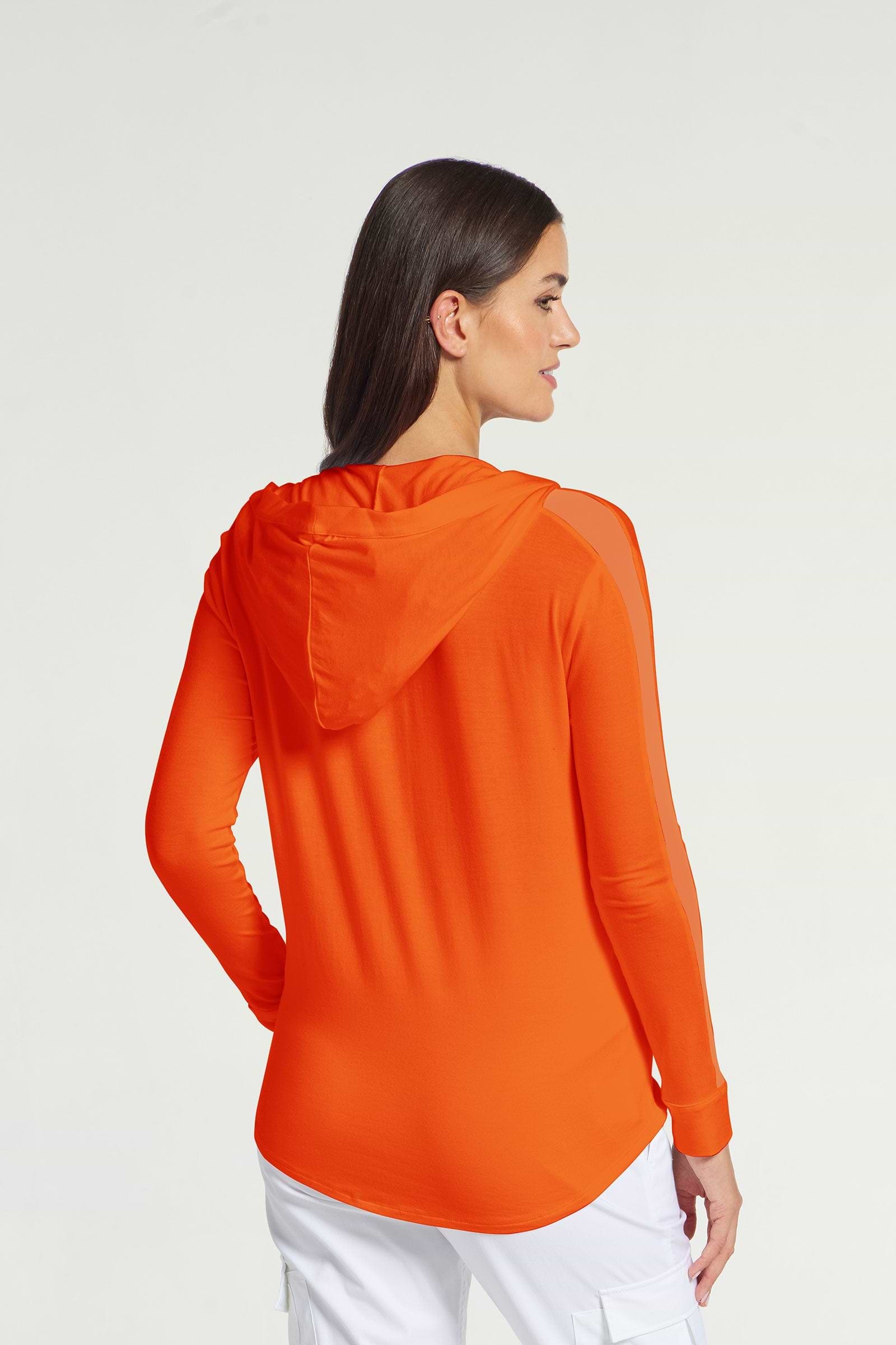 Orange|| Tracy Hooded Jacket