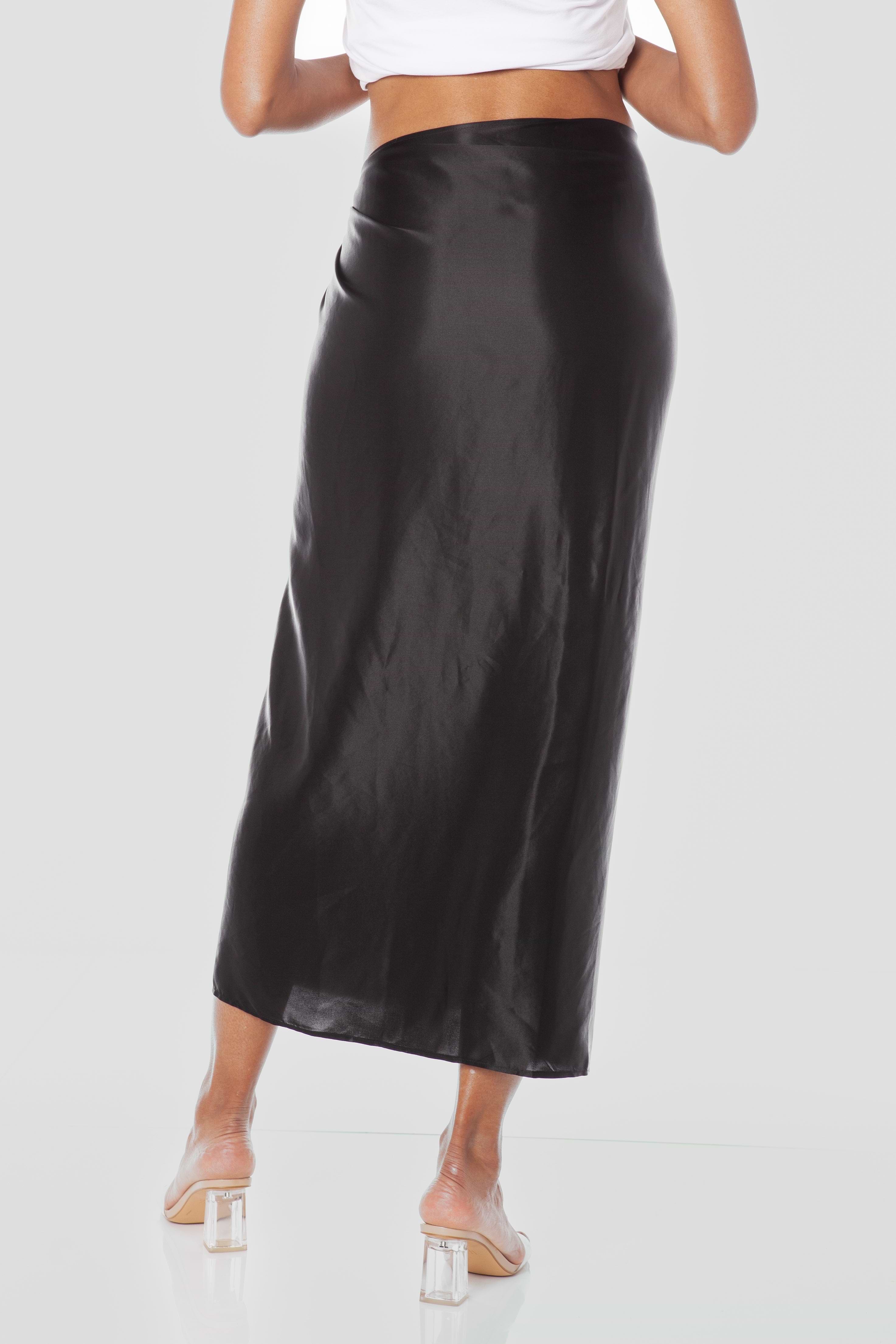 Black || Florentina Silk Sarong