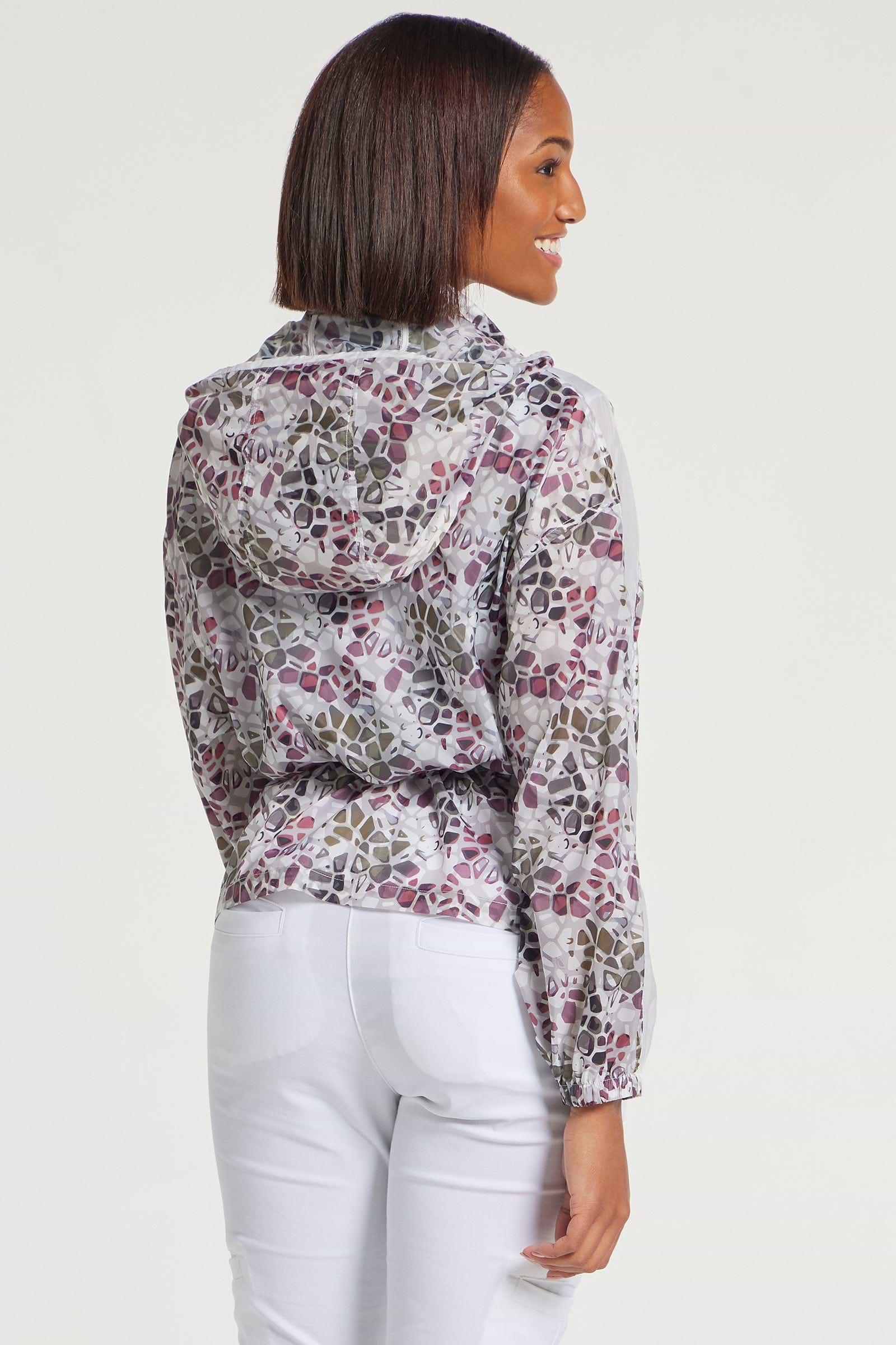 Abstract Giraffe || August Windbreaker Jacket