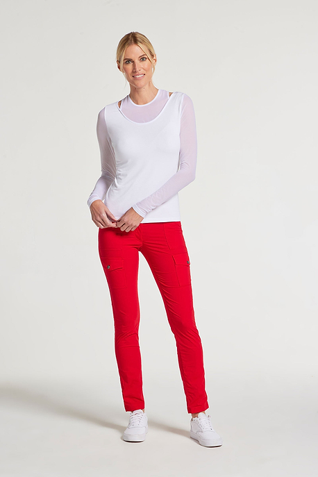 White|| Barcelona Mesh Long Sleeve Top