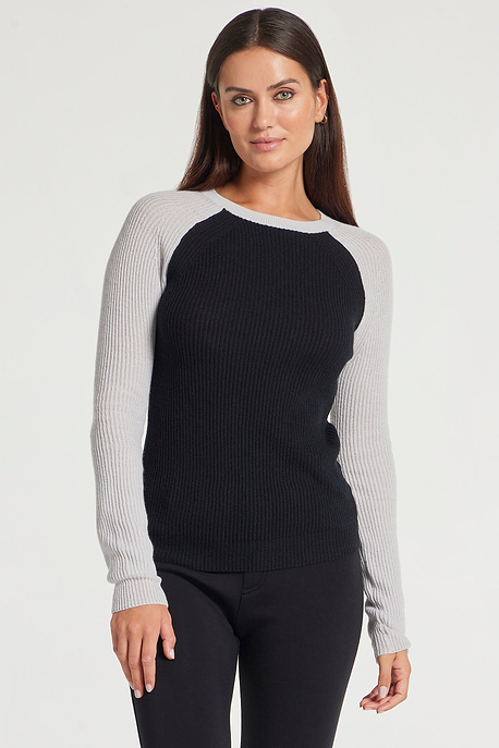Black / Cloud || Reilly Sweater