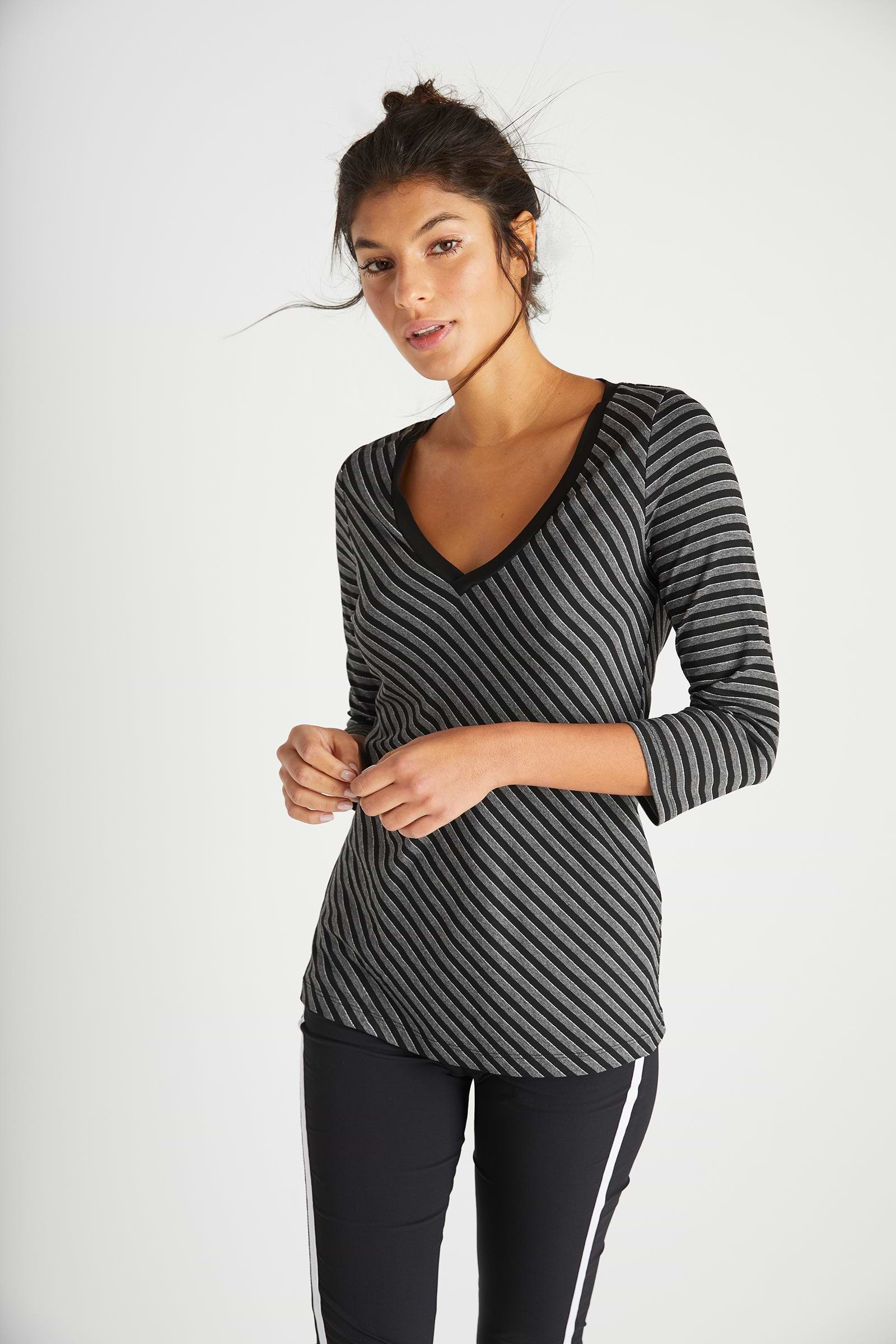 Stripe-Black-Grey||