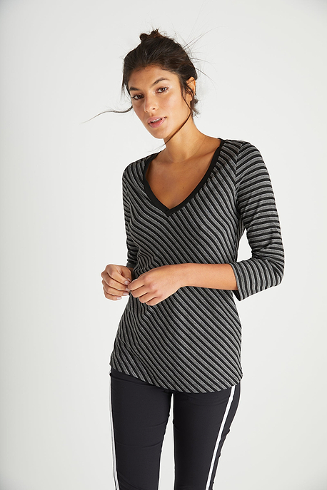 Stripe-Black-Grey||