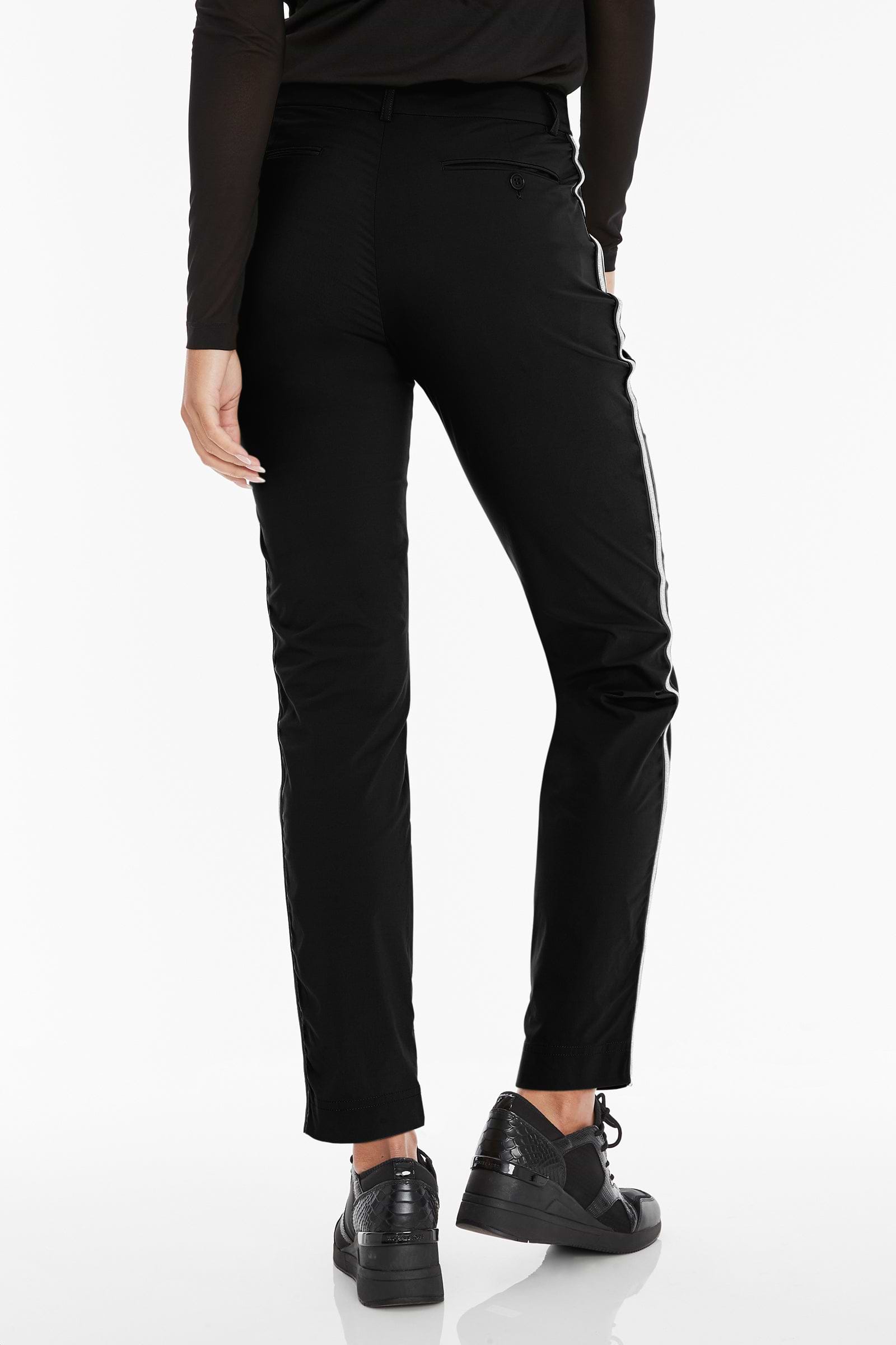black-with-black-silver-stripe||