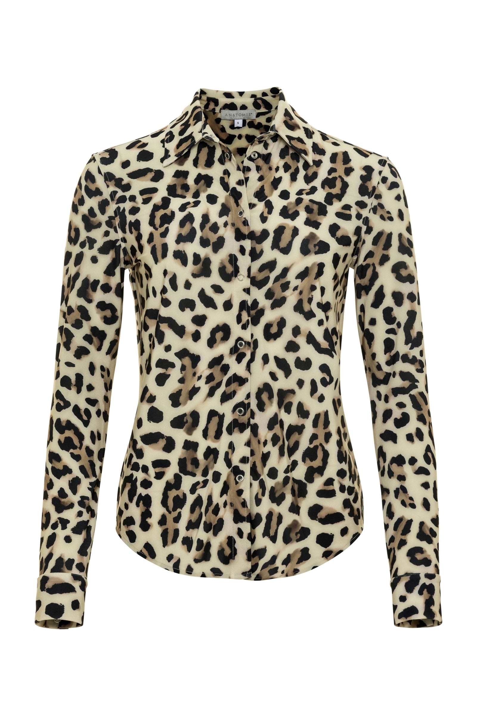 Printed Tania Long sleeve Snap Front Top