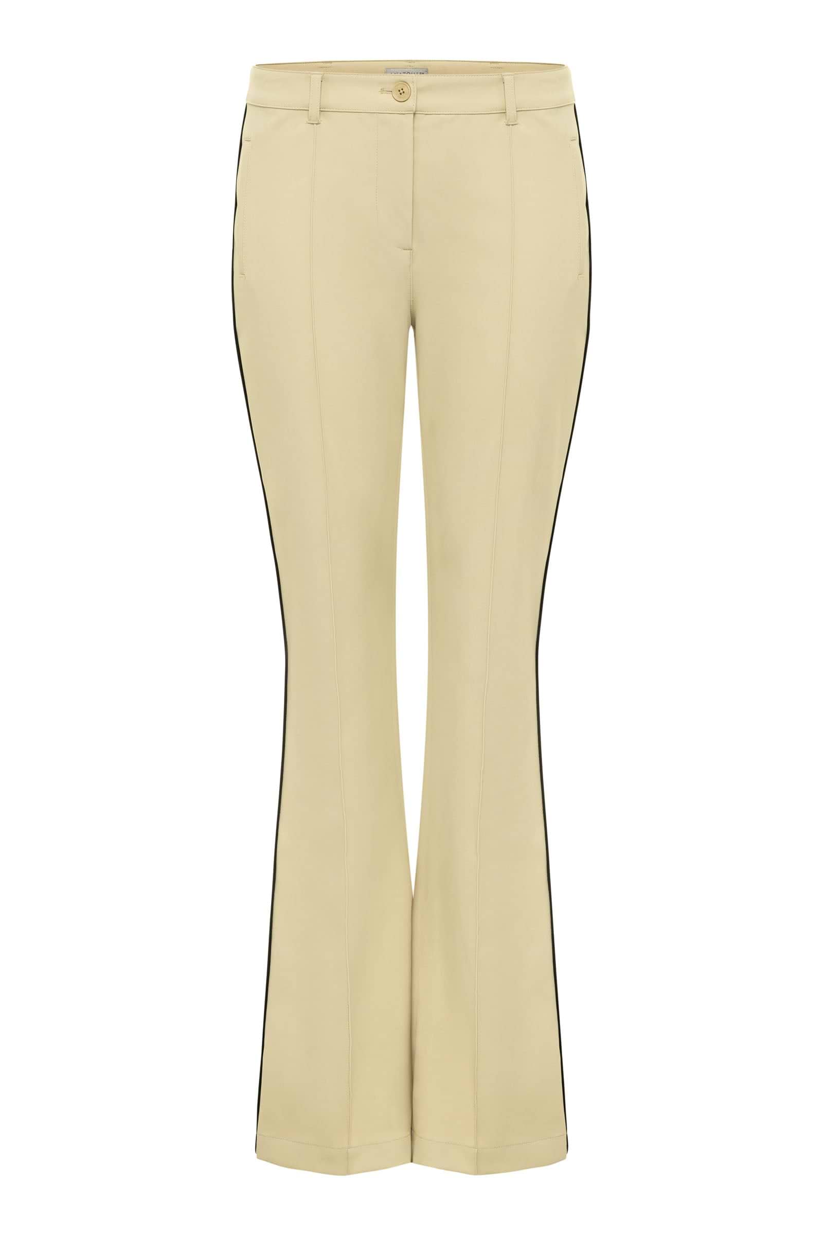 Pantalón de sarga de alto rendimiento con corte acampanado y rayas Winny