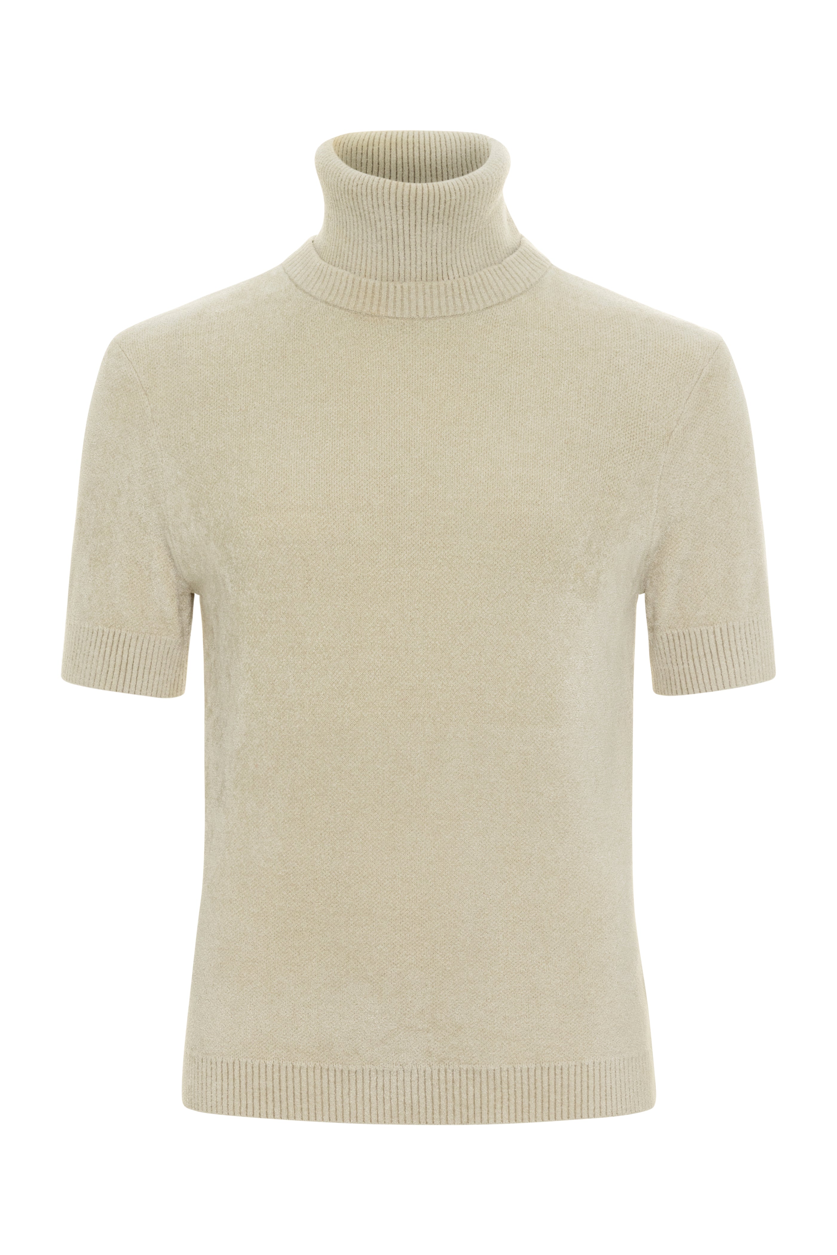 Coco Mohair Elbow Sleeve Sweater with Removable turtleneck