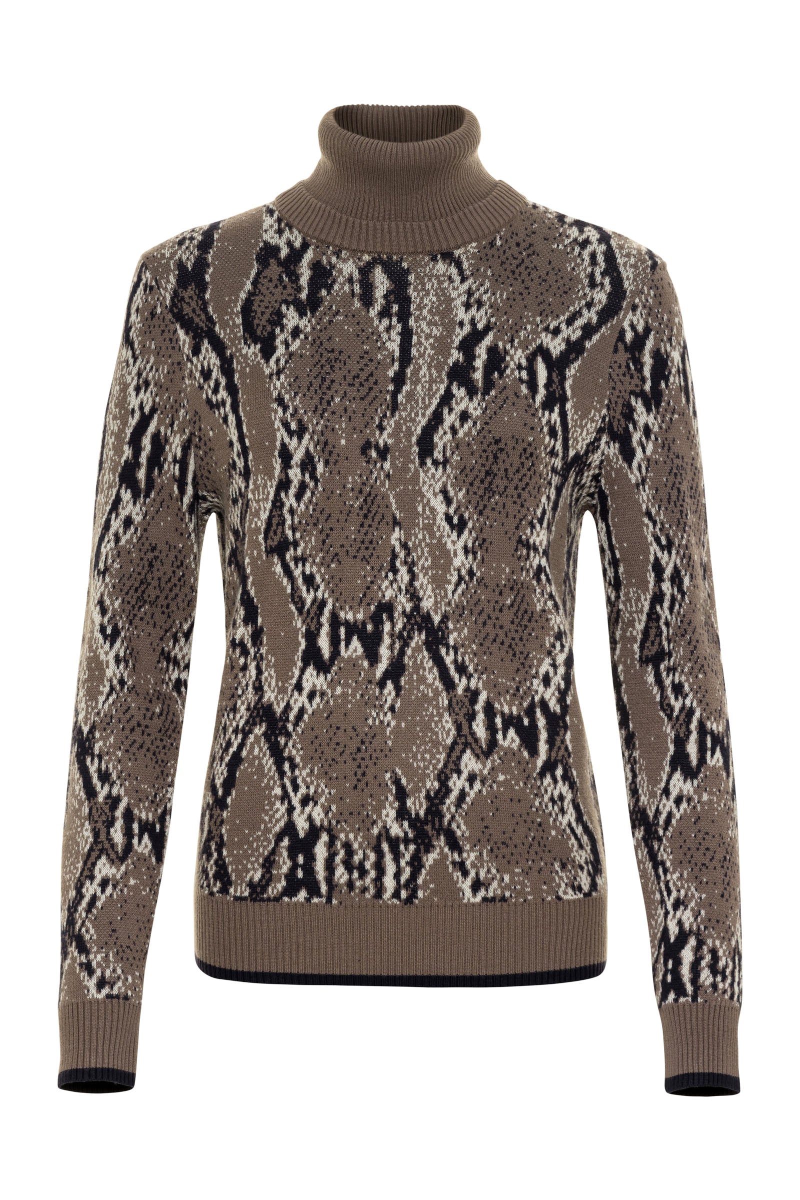 Printed Archer Removable Turtleneck Sweater