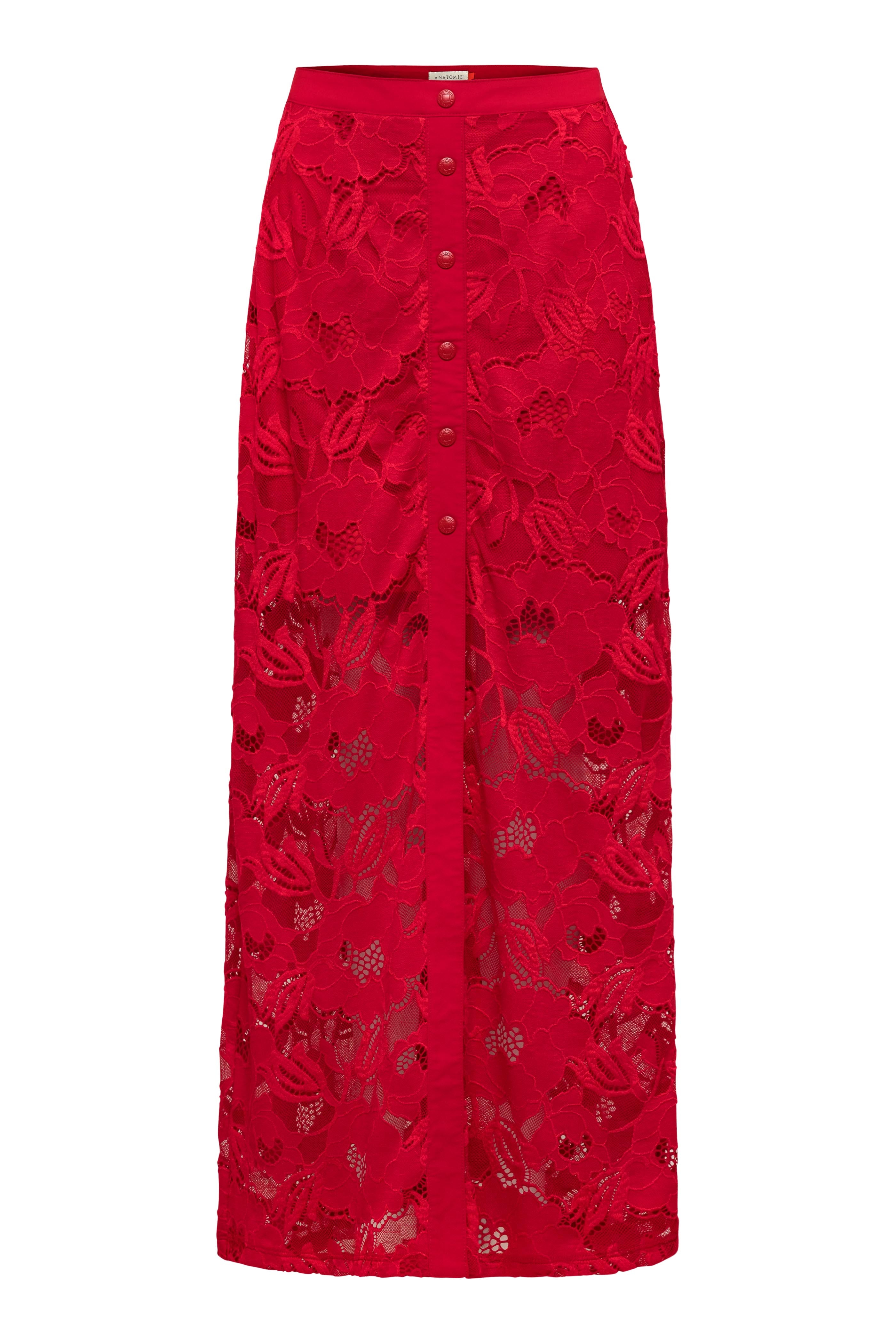 Ariel Ultralight & Lace Button Down Maxi Skirt