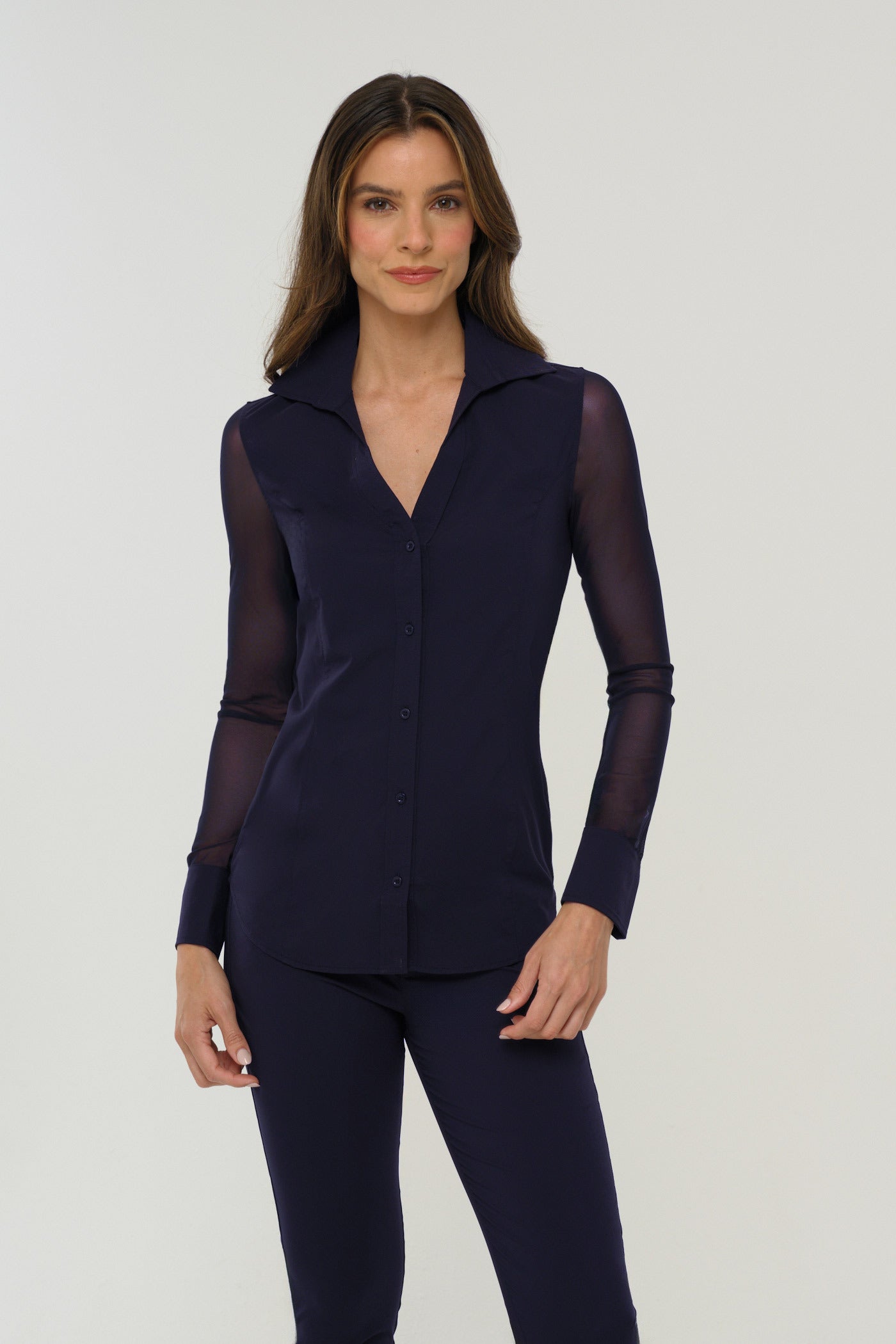 Beth Button-Front Shirt