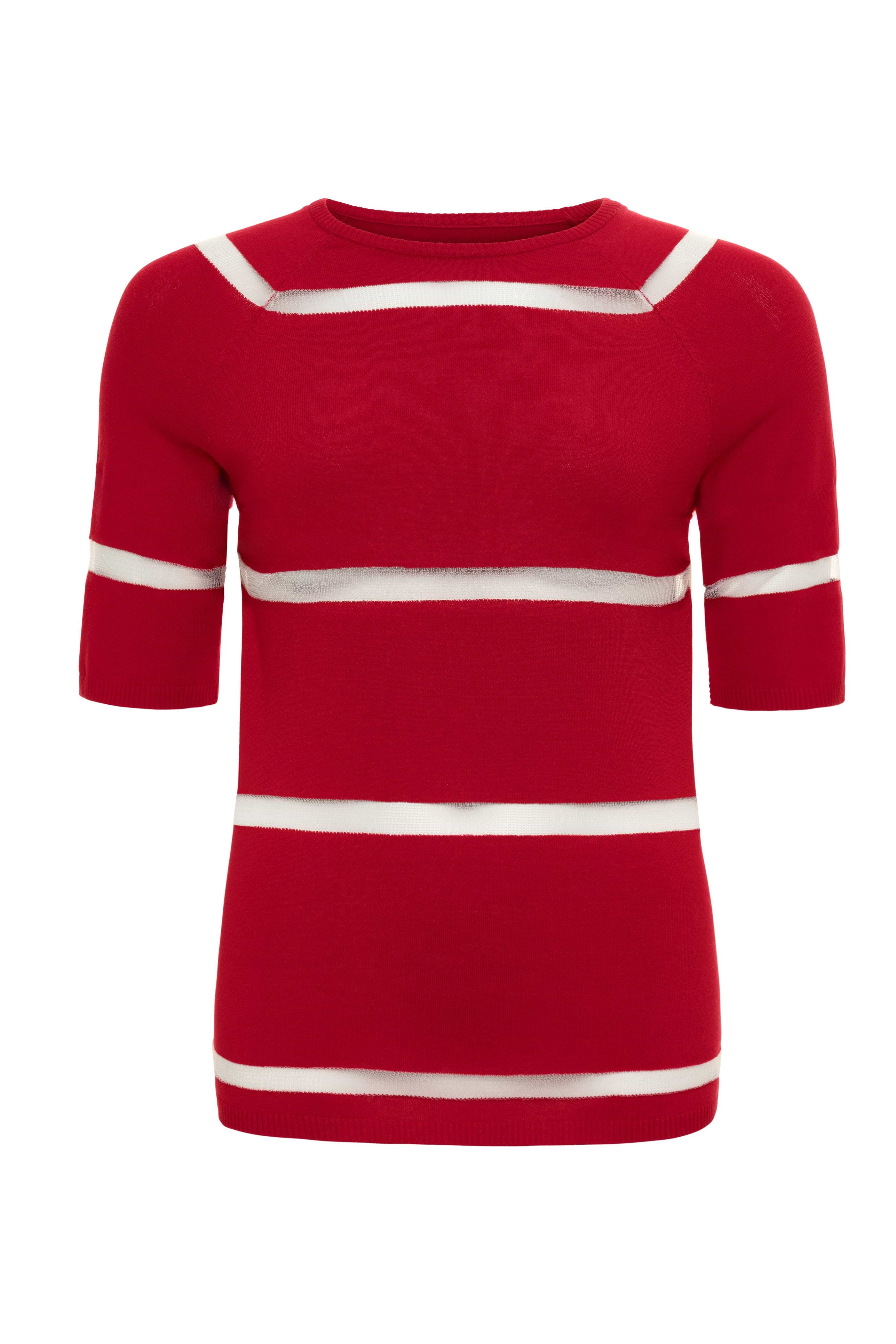 Campbell Sheer Stripe Pullover Top