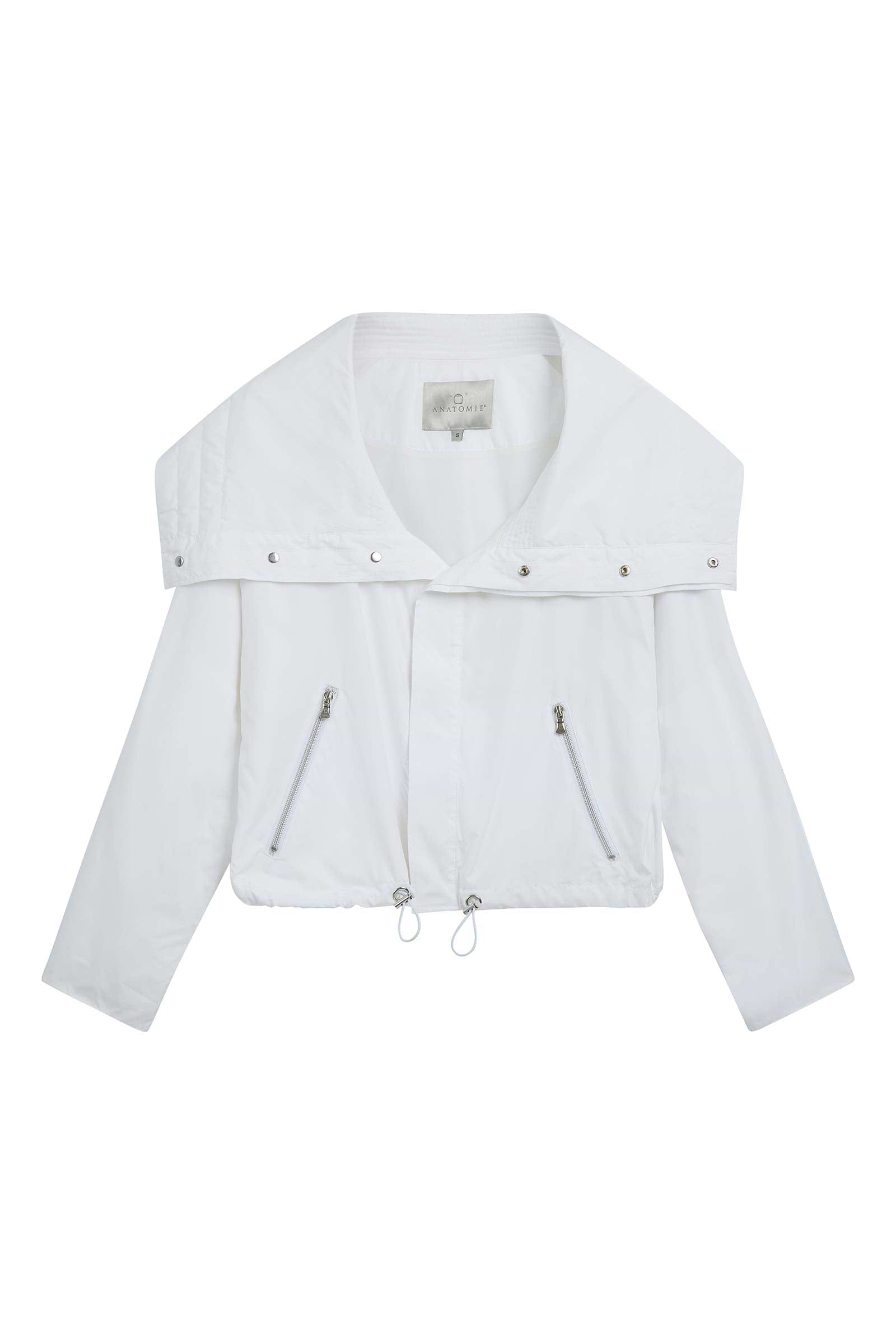 The Best Travel Jacket. Flat Lay of a Casey Jacket in White.