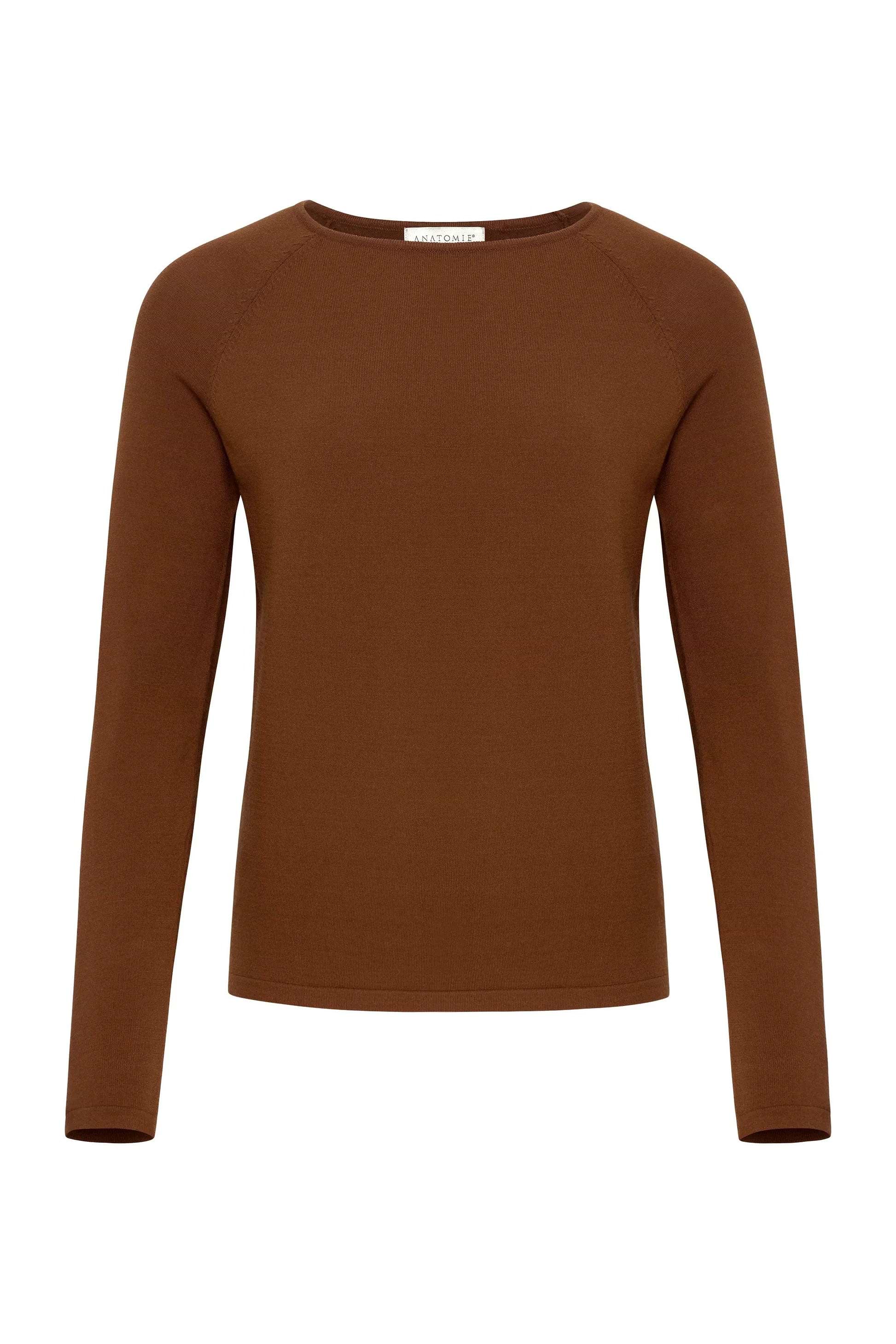 Camisa de punto con mangas de béisbol Connie Sweater