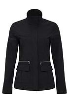 The Best Travel Fleece-Lined Jacket. Flat Lay of a Kenya Cozy Fleece-Lined Jacket in Black