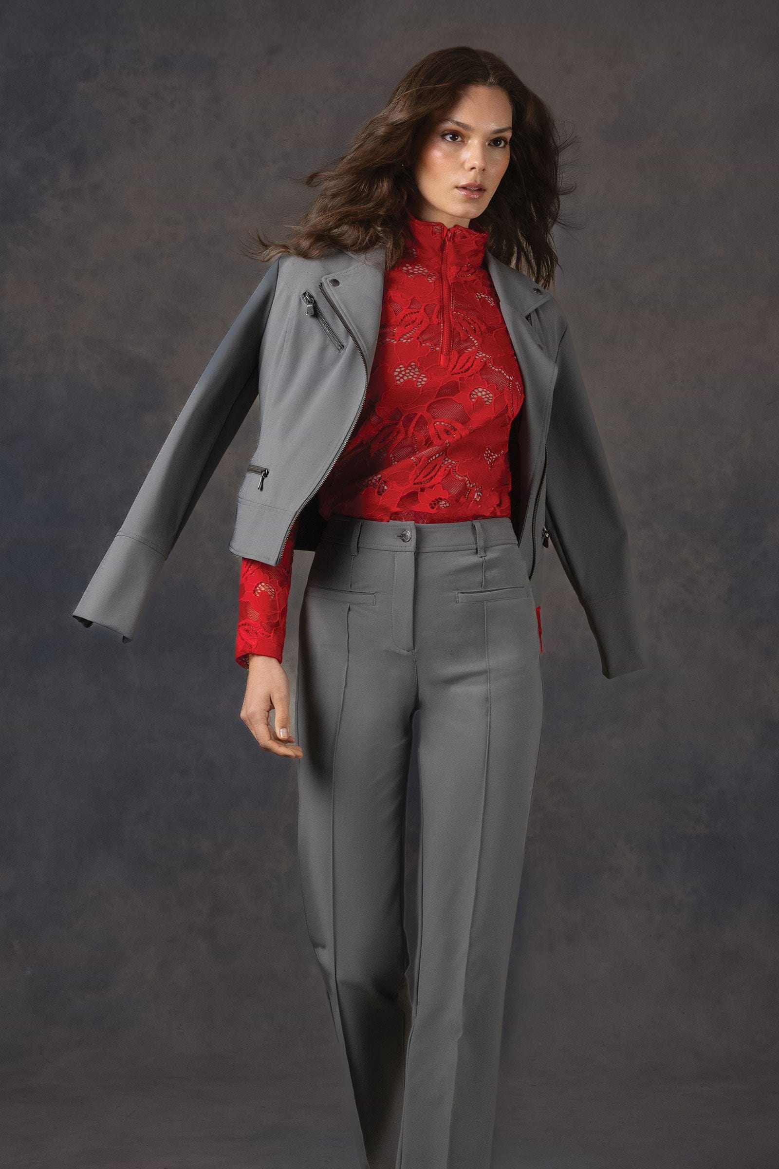 Marina Performance Twill Biker Jacket