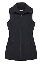 The Best Travel Vest. Flat Lay of a Delaney Travel Vest in Black