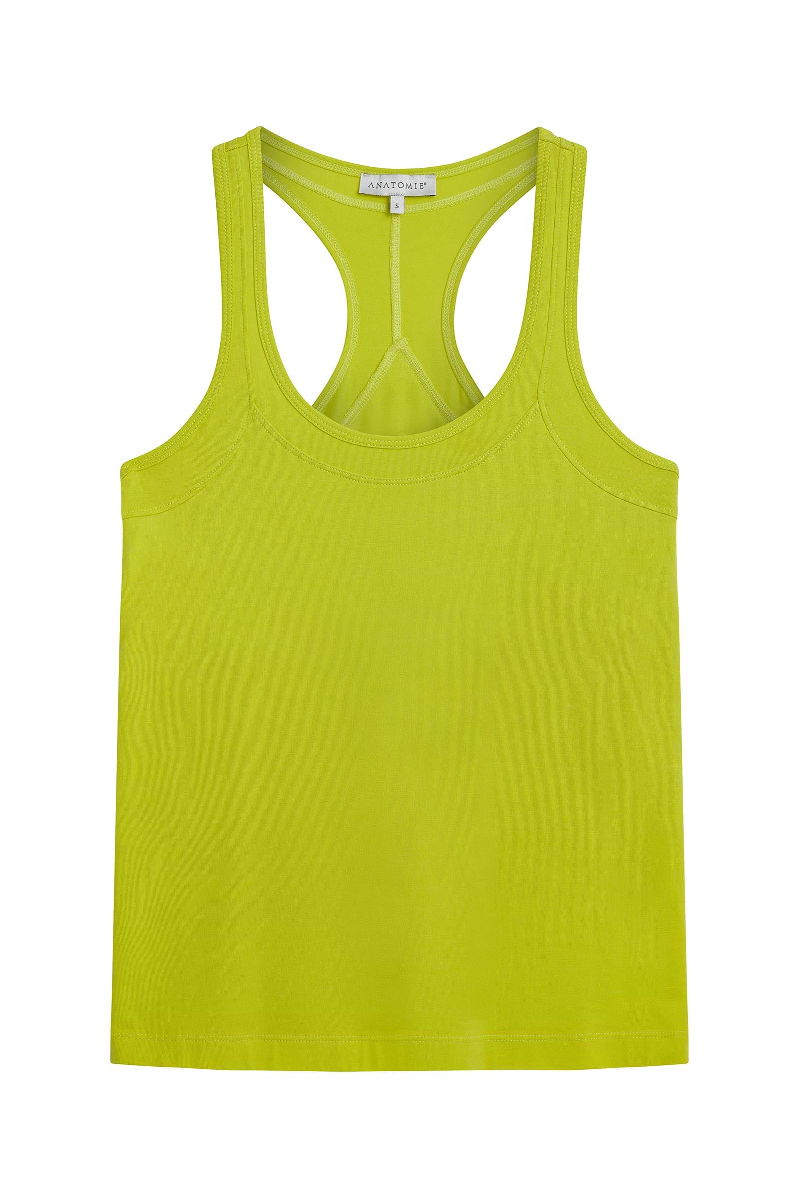 The Best Travel Tops. Flay Lay of an Emani Tank in Citrus Yellow.